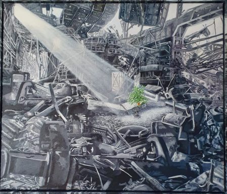 Neuanfang 110 x 100 cm