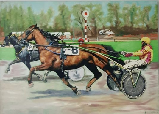 Trapprennen 120 x 100 cm