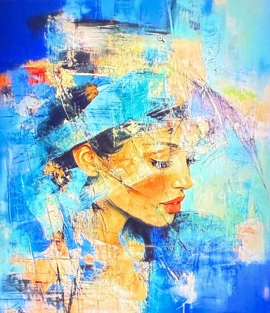 Blue Temptation 100 x 100 cm