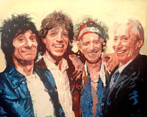 Rolling Stones 110 x 100 cm
