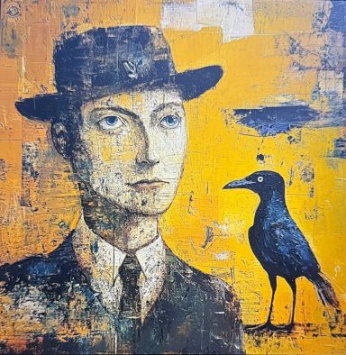 Hommage a Magritte 100 x 100 cm