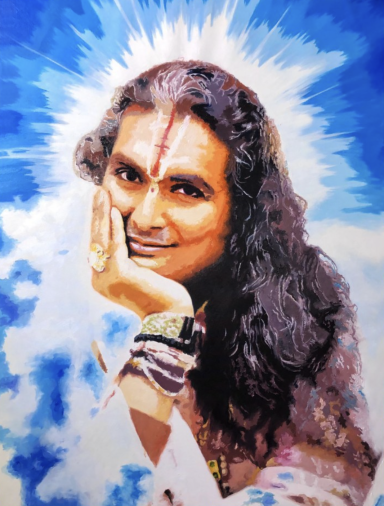 Guruthi 110 x 90 cm