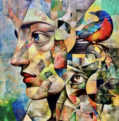 The Gaze Within 90 x 100 cm