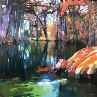110 x 100 cm Bodensee