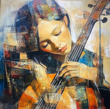 Magic of Strings 100 x 100 cm