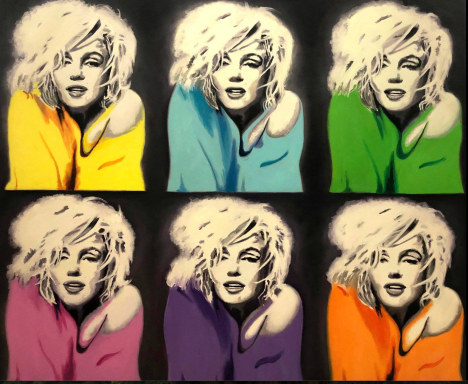 Marilyn Monroe 110 x 90 cm
