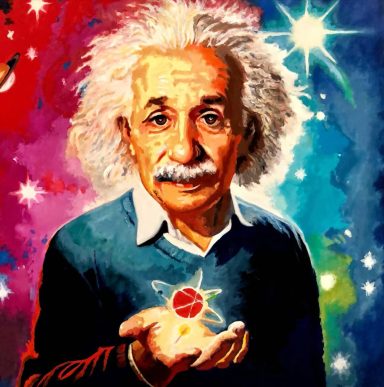 Albert Einstein 90 x 110 cm